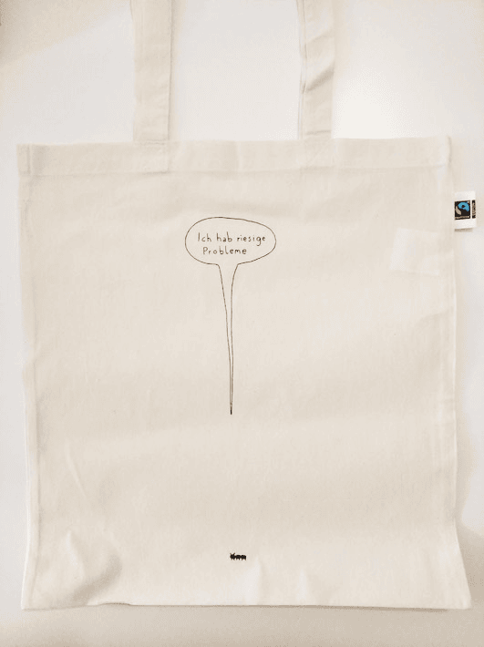 Ameise Tasche "Ich hab riesige Probleme" Ameise Tasche. von Stefanie Sargnagel